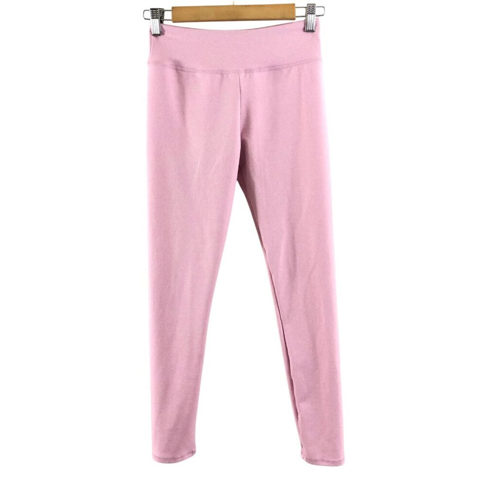 Jala Womens Leggings Gathered Heathered Pink Size S